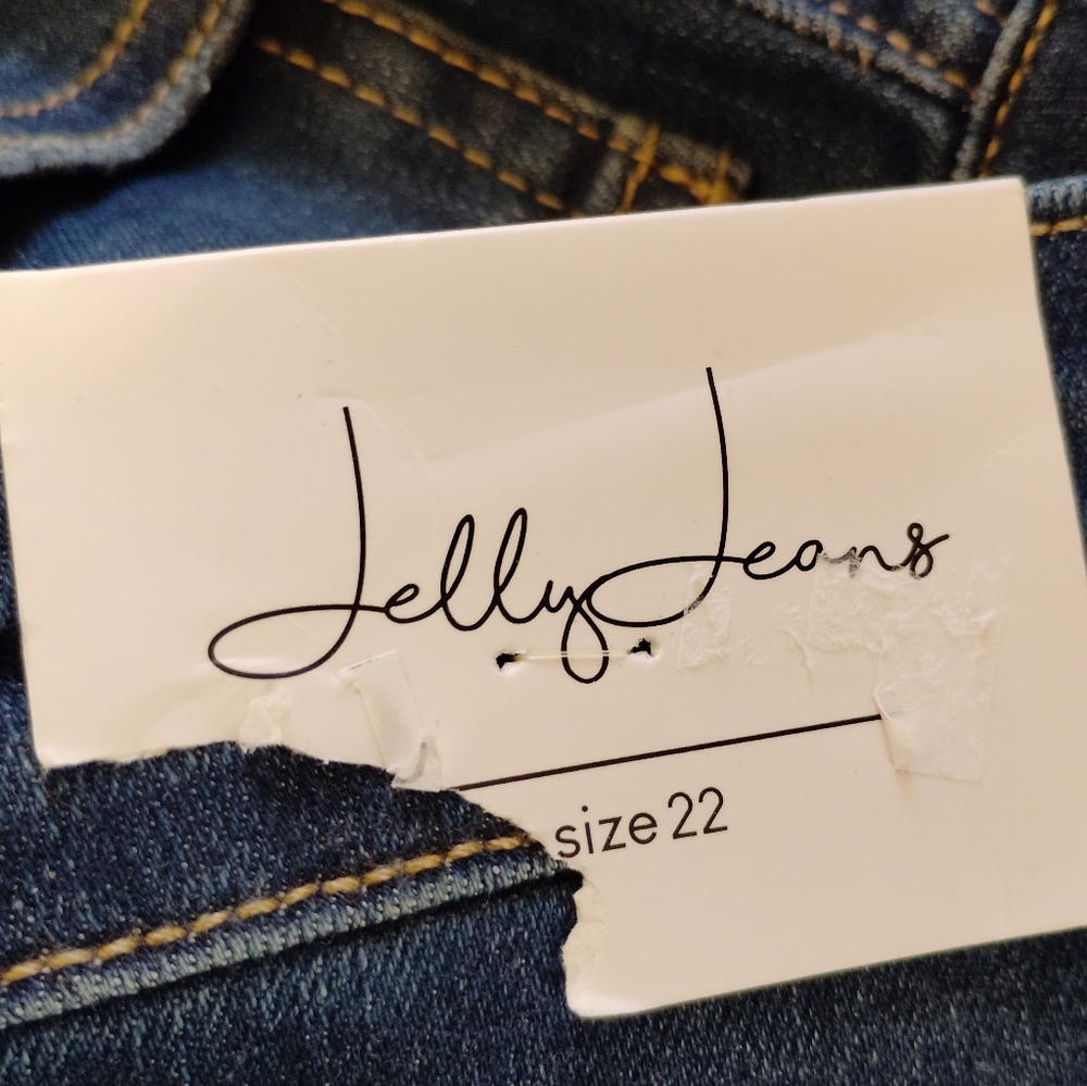 Jelly Jeans Dark Blue Flare Jeans - Picture 4 of 5